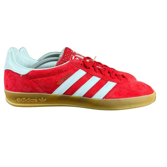 Adidas Gazelle Indoor Scarlet Red White Gum Suede Shoes H06261 - Main Image